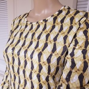 Ideology  Pullover Swirly Striped Top - Size M